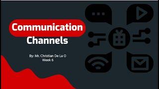 Communication Channels 6.1