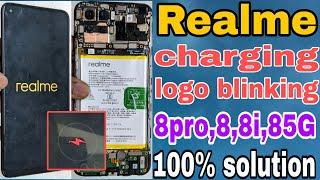 Realme 8 Pro, 8, 8i only charging logo blinking problem solution  | 8, 8i, 8 Pro not turning on fix