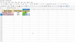 Progress bar in Libreoffice Calc Spreadsheet