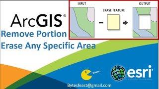 Erase In ArcGIS - Erase Any Specific Area - Remove Portions Of A Feature - ArcMap Tutorial