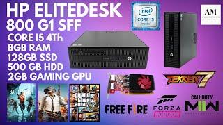 HP ELITEDESK 800 G1 SFF [ i5 4TH , 8GB, 128GB SSD, 500GB HDD, 2GB GRAPHIC CARD ] [ GAMEPLAY 2023 ]