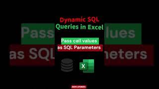 Dynamic SQL Queries in Excel