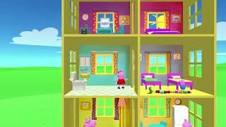 Peppa Pig Game | Crocodile Hiding in Toy House Furniture