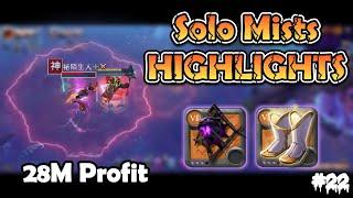 Albion Online - PROWLING STAFF SOLO MISTS｜28M PROFIT | PVP Highlights #22