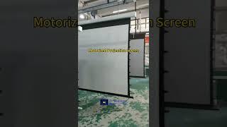 Tab-tensioned Motorized Projection Screen #screen #projectorscreen