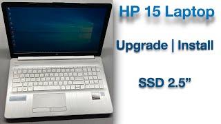 HOW TO UPGRADE / INSTALL  SSD IN HP 15 LAPTOP