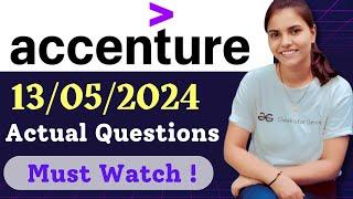 13 May Accenture Exam questions 2024 | Accenture Cognitive Assessment Questions 2024 #accenture