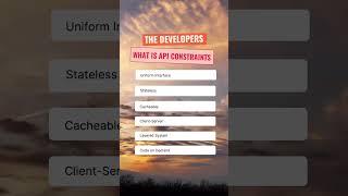 What is api constraints ? #restapis #coding #youtubeshorts