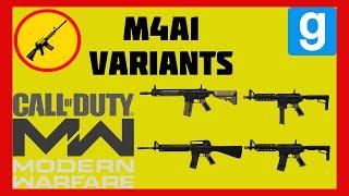 Garry's Mod: MWB M4A1 Variants Showcase