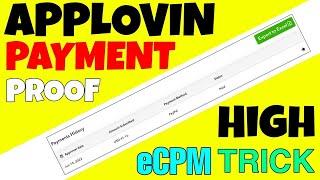 Applovin Payment proof 2022 | Applovin high eCPM self click app | Applovin self click app | high cpm