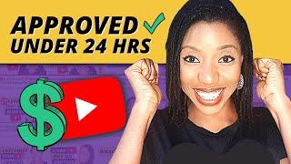 How To Apply For YouTube Monetization And GET APPROVED FAST!