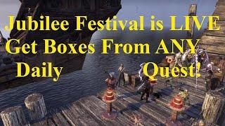 ESO Jubilee Anniversary Event is LIVE! Get Golden Boxes for ANY Daily Quest!