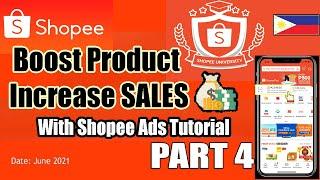 How to Boost your SALES, OPTIMIZING with Shopee Ads PART 4 Shopee Ads Training Free Coaching.