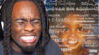 Kai Cenat Reacts to 21 Savage - american dream