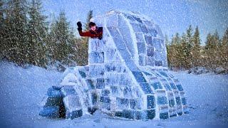 Two Story Ice Igloo Build At -47°F