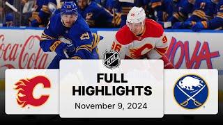 NHL Highlights | Flames vs. Sabres - November 09, 2024