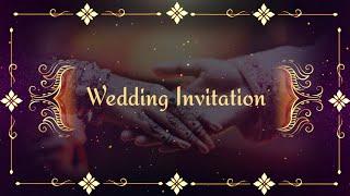 Royal WhatsApp Wedding Invitation Video| Wedding Invitation Video Editing | Wedding Invitation Ecard