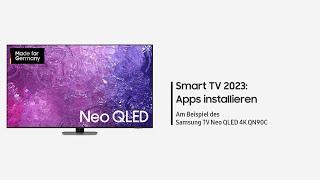 Samsung Smart TV 2023: Apps installieren