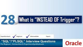 Oracle PL SQL interview question Instead of Trigger