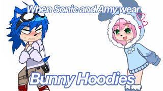 //When Sonic and Amy wear Bunny Hoodies// Short Sonamy Skit // +OC gift for: Theme Park Hogwarts