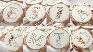 Alphabet-PDF Patterns (26 letters)/embroidery tutorial for beginners