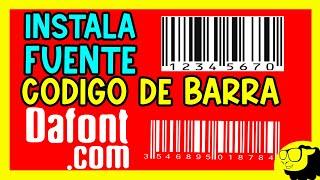 Dafont - Como instalar fuentes de Código de Barra (CCode 39) GRATIS