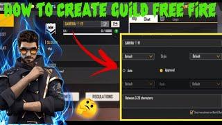 How to Create Guild In Free Fire ? Garena Free Fire | SARFIRA gamers