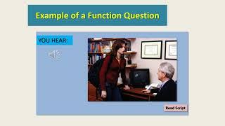 TOEFL IBT - Listening Section-Function Questions