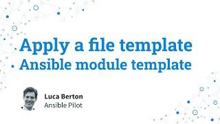 HTML placeholder - apply a file template - Ansible module template