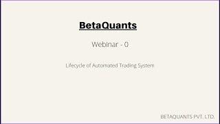 Webinar - 0 Automated Trading Systems