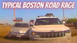 TYPICAL BOSTON ROAD RAGE -- Bad drivers & Driving fails -learn how to drive  #1155