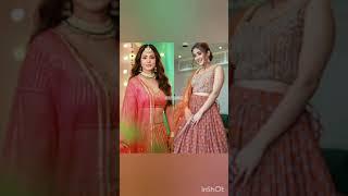 Shivangi Joshi aka Naira  Hina Khan aka Akshara in orange lehenga #yrkkh #ytshorts #viral