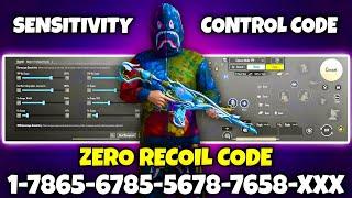 BGMI 3.6 UPDATE SENSITIVITY CODE | BGMI BEST SENSITIVITY SETTINGS | BGMI ZERO RECOIL SENSITIVITY