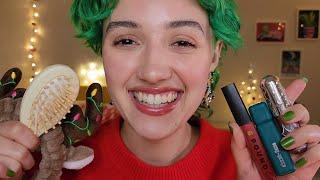 ASMR Christmas Pampering for Sleep  (holiday roleplay, layered sounds, personal attention)