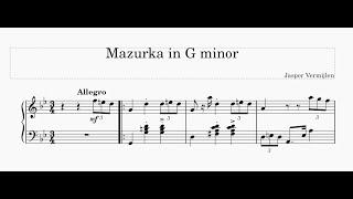 Mazurka in G minor - Jasper Vermijlen