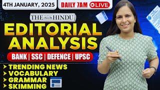 Editorial Analysis | 4th January, 2025 | Vocab, Grammar, Reading, Skimming | Nimisha Bansal