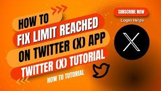 How to Fix Limit Reached in Twitter | Fix Rate Limit Exceeded Twitter