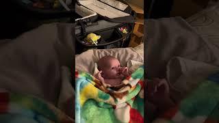 I totally forgot that newborns do this ️ my newborn got so scared  #newborn #baby