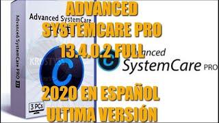 ️ Como DESCARGAR Advanced SystemCare PRO 13.4.0.245 FULL OPTIMIZADOR De PC y Juegos En Linea 2020