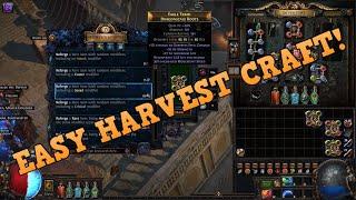 EASY HARVEST CRAFT: BOOTS | CRAFTING | PROFIT | POE | PATH OF EXILE