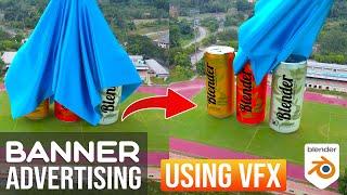 How To Create Cloth Reveal CGI Ads Using VFX in Blender | Blender VFX Tutorial