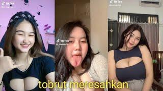 asupan goyang tiktok cewe tobrut