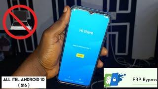 Itel S16 frp bypass [ itel w6502 google account  Remove Without Pc ] All  ITEL android 10 FRP BYPASS