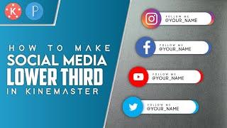 How to make lower third animated|| social media lower third || in android ||