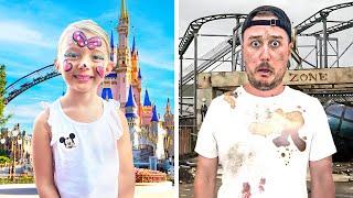 $1 vs $10,000 Amusement Park!