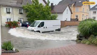 Unwetter legen los: Überflutungen nach Gewittern am Bodensee