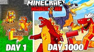 I Survived 1000 Days As LAVA CREATURES  In HARDCORE Minecraft! (Full Story)