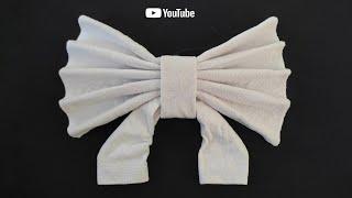 towel art | how to make bow using towel | towel folding design