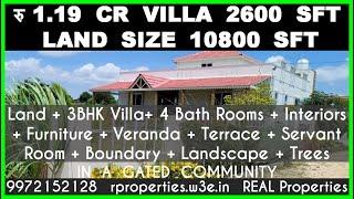 Luxury Villa near Bangalore for Sale Rs 1.19 Cr | Large Villa near Bangalore for Sale in our Layout