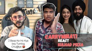 Carryminati Reacts on Kulhad Pizza Couple Viral video | Police Case | Krantikari Azhar